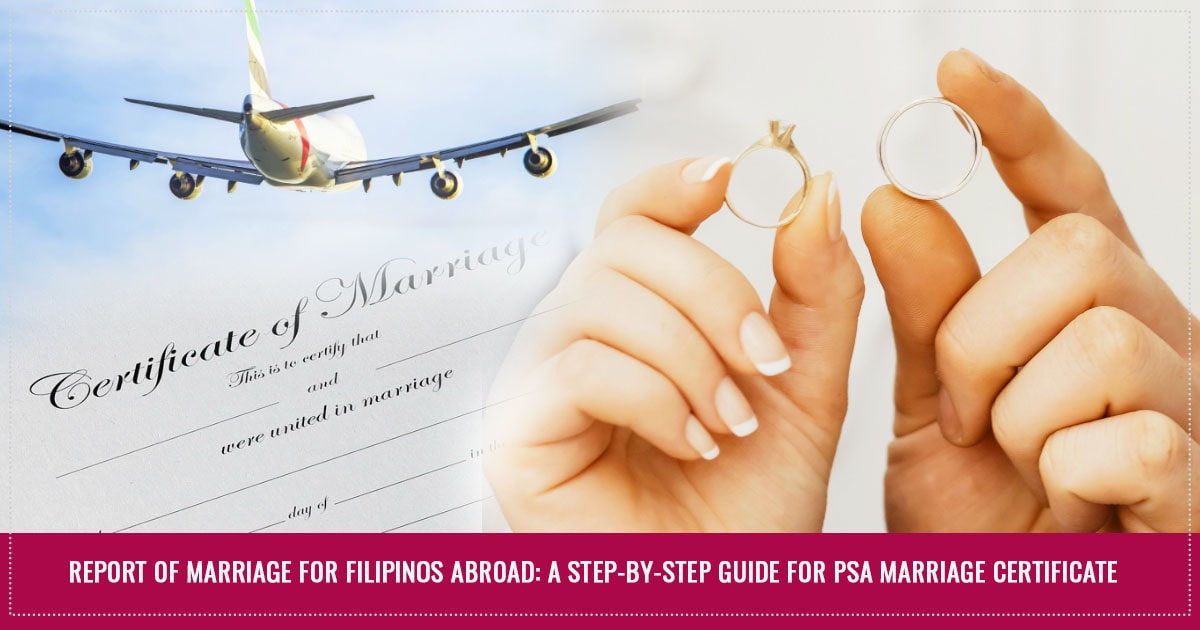 Marriage registration for Filipinos living overseas